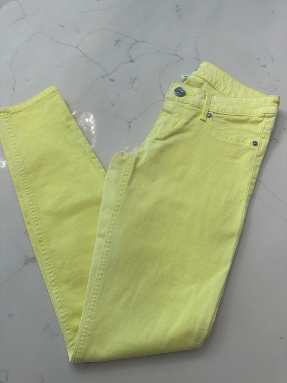 Express Neon Yellow Skinny Jeans